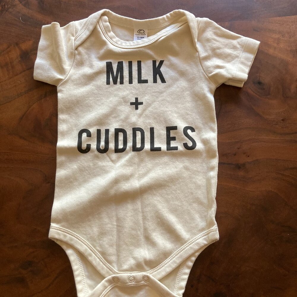 Organic Cotton Onesie - Milk + Cuddles